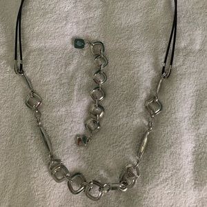 Chico’s silver necklace and bracelet set